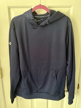 Under Armour Navy Blue Hooded Pullover